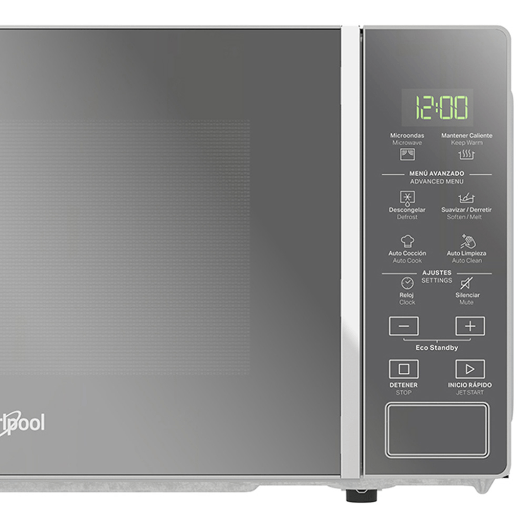 WM1807D / Horno de Microondas Whirlpool 0.7 p³ (20 L) Gris Compacto ⚡🧊