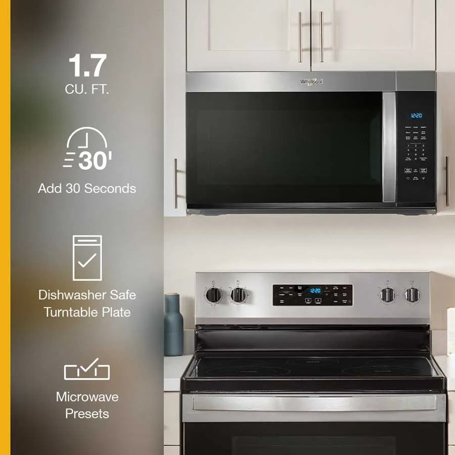 Microcampana Whirlpool 1.7 p³ Anti Fingerprint Stainless Steel – WMMS3130RZ