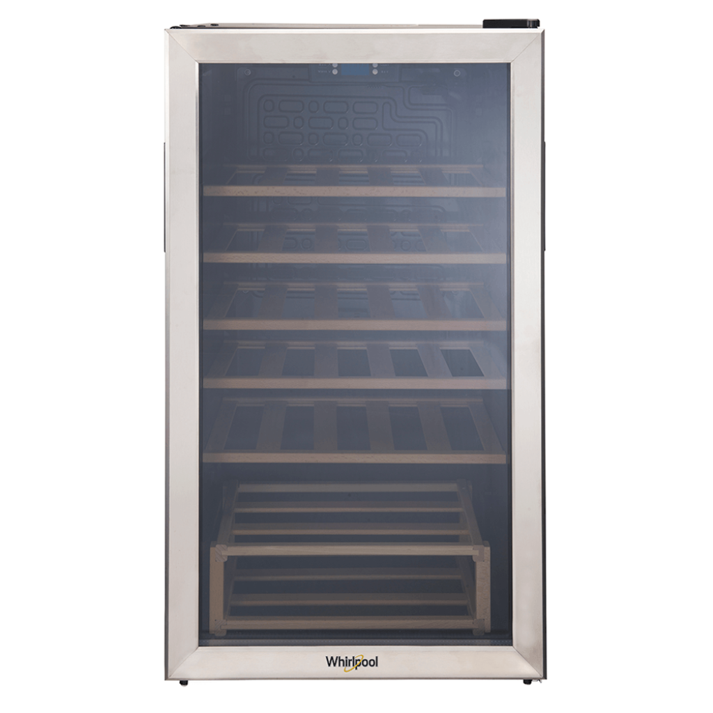 WW3310S / Cava de Vinos Whirlpool 33 Botellas Gris Acero 🩶🍷❄️