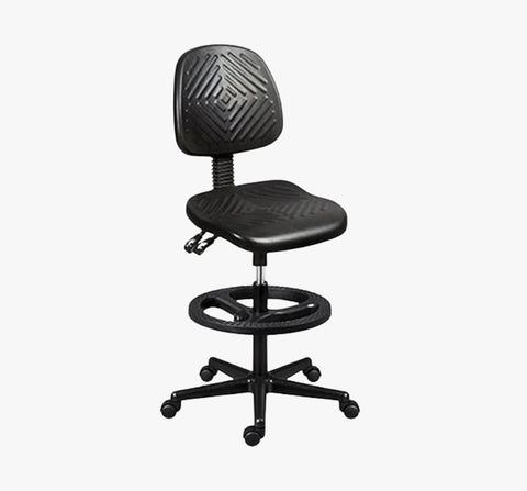 Silla de Trabajo Alta Skeiter A – Poliuretano Inyectado y Giro 360° | Great-Mini.Mx