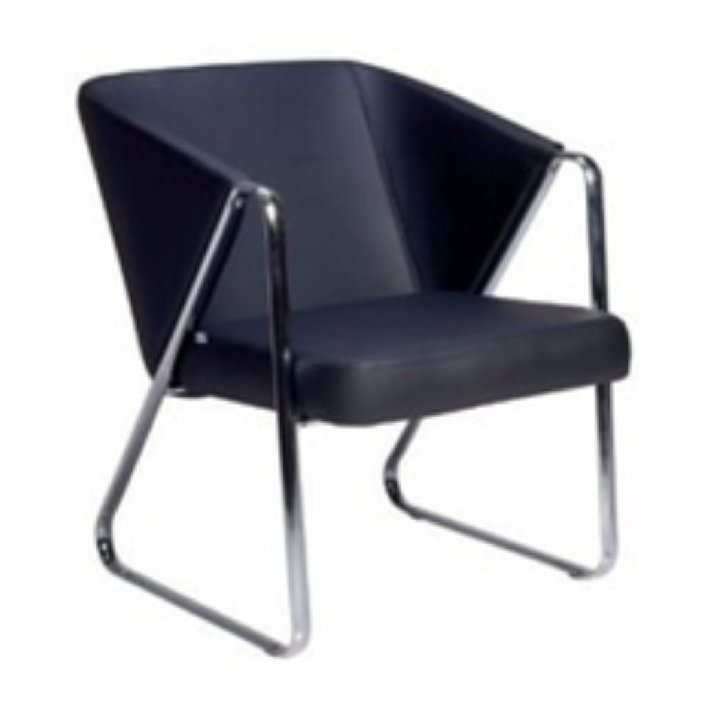 ZIBA | Sillón de Diseño en Decopiel y Acero Cromado 🛋️✨