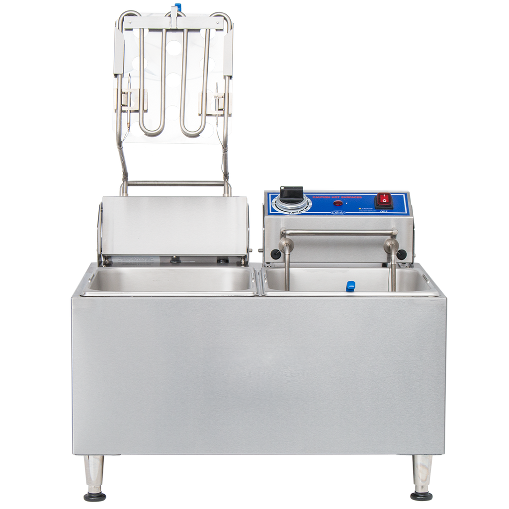 Freidora Eléctrica de Encimera Doble Globe® PF32E | Capacidad Total de 32 Libras (14.5 kg) 🍟✨